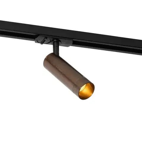 Koľajnicové svetelné systémy Moderný reflektor tmavá bronz pre jednofázový koľajnicový systém 35mm - Iconic Jeana Luxe