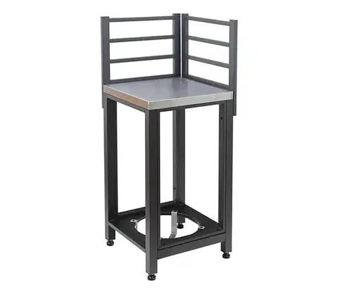 Záhradné stoličky a kreslá  Vonkajší rohový modul 47x47x123 cm čierna/nerezová oceľ 14127