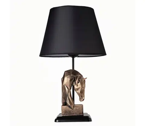 Lampy  Stolná lampa 1xE27/40W/230V čierna/zlatá 687HMY1513