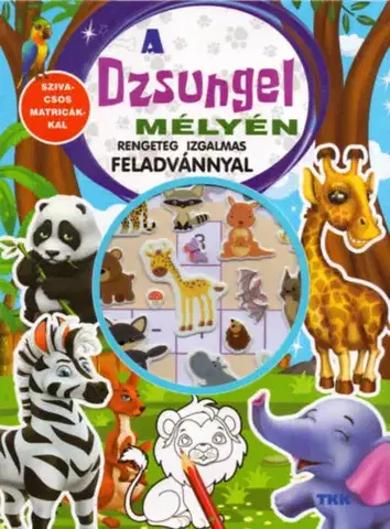 Nalepovačky, vystrihovačky, skladačky A dzsungel mélyén