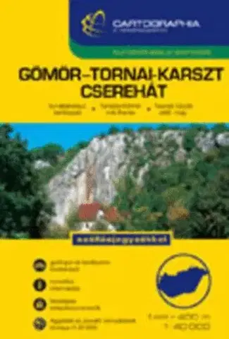 Turistika, skaly Gömör-Tornai-Karszt, Cserehát 1 : 40 000 - Turistatérkép