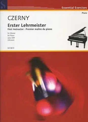 Hudba - noty, spevníky, príručky Czerny - Erster Lehrmeister - First Instructor - Wilhelm Ohmen