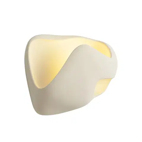 Nástenné osvetlenie Nástenná lampa Japandi krémová 30 cm - Pietra