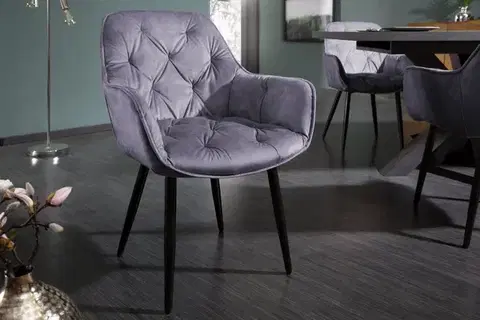 Stoličky Chesterfield jedálenské kreslo 2 ks MEDON Dekorhome