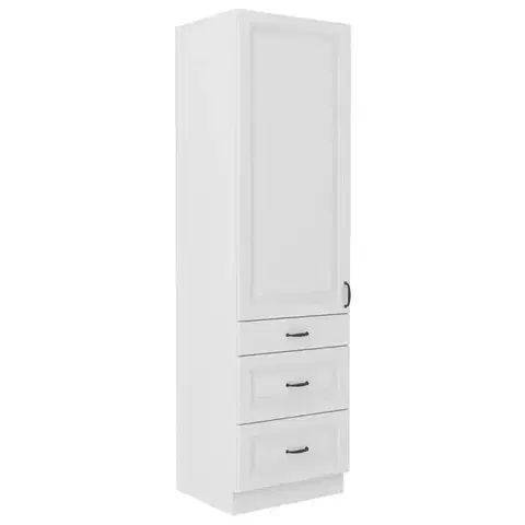 Kuchynské skrinky stojace Kuchynská skrinka STILO biela mat/biela 60dks-210 3s 1f