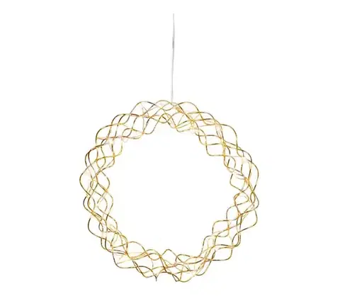 Vianočné dekorácie Eglo 411014 - LED Vianočná dekorácia CURLY 30xLED/0,064W/3/230V mosadz 411014