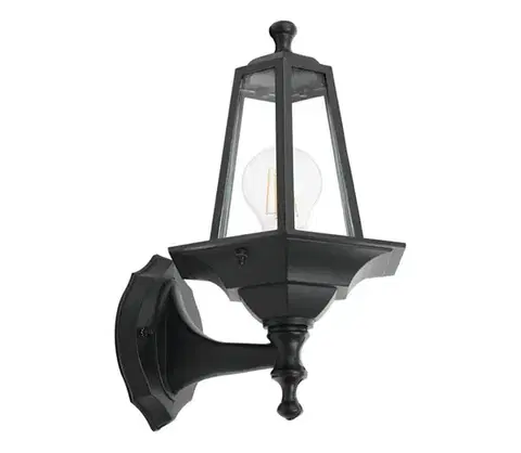 LED osvetlenie Eglo 55763 - LED vonkajšie nástenné svietidlo 1xE27/4W/230V IP44 čierne 55763