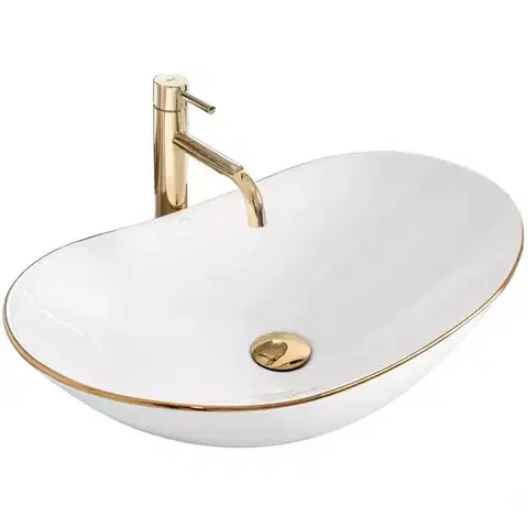 Umývadlá Umývadlo na dosku Royal Gold Edge