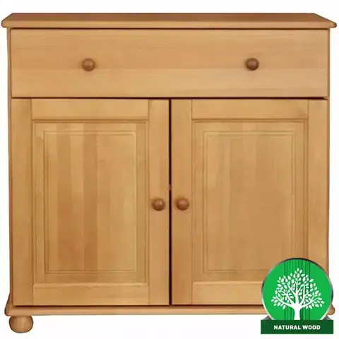 Komody do spálne Komoda Nr 41 -2D+1S/90X86X40 jelša