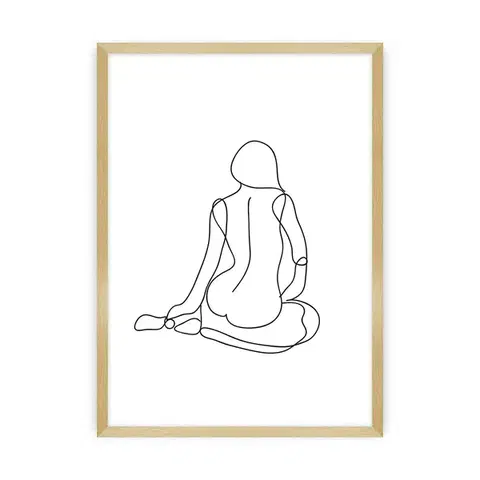 Obrazy Plagát Figure Line I