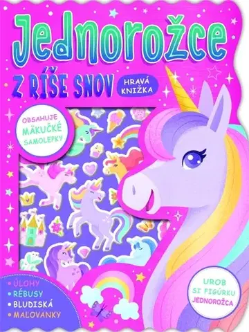 Nalepovačky, vystrihovačky, skladačky Jednorožce z ríše snov - Hravá knižka - Hannah Campling,Daniela Massironi
