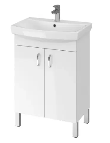 Kúpeľňový nábytok CERSANIT - SET A22 CLASO CARINA 60 BIELA DSM SKRINKA + UMÝVADLO S801-259-DSM