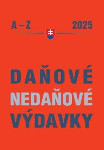 Dane, účtovníctvo Daňové a nedaňové výdavky 2025 - Ján Mintál