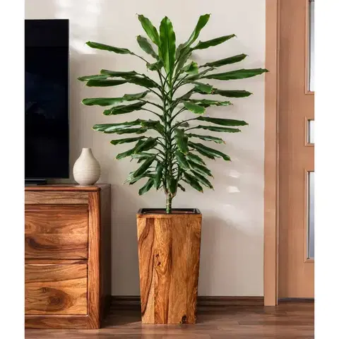 Doplnky Kvetináč Kali indický masív palisander