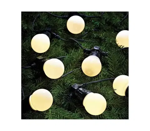 Vianočné dekorácie Markslöjd 703180 - LED Vianočná vonkajšia reťaz DAKKE 10xLED 7,5m IP44 teplá biela 703180