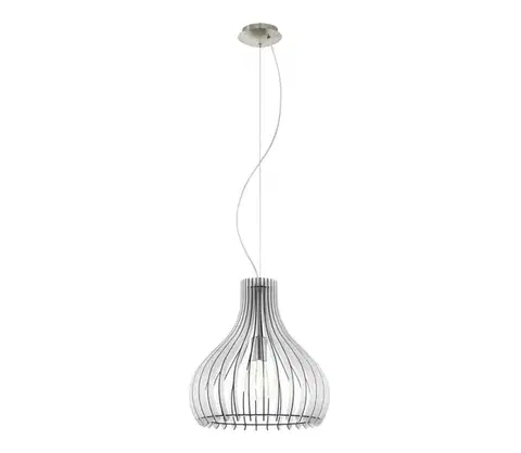 Svietidlá Eglo 61915 - Luster na lanku TINDORI 1xE27/60W/230V pr. 38 cm biela 61915