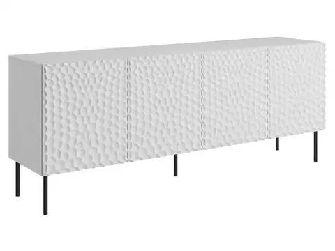 Komody CAMA MEBLE Hole 190 štvordverová komoda biela