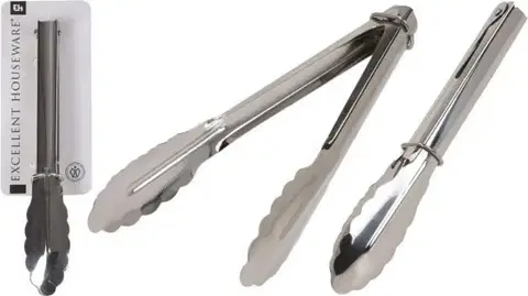 Obracačky Kinekus Kliešte kuchynské na obracanie 24cm, nerezové