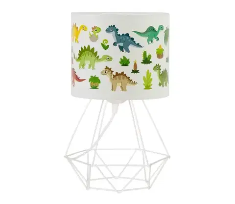 Lampy  Detská stolná lampa KIDS ROOM 1xE27/60W/230V priemer 18 cm dinosaurus H0974