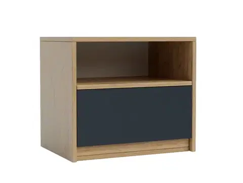 Nočné stolíky VIVIEN nočný stolík, Dub Craft zlatý/grafit