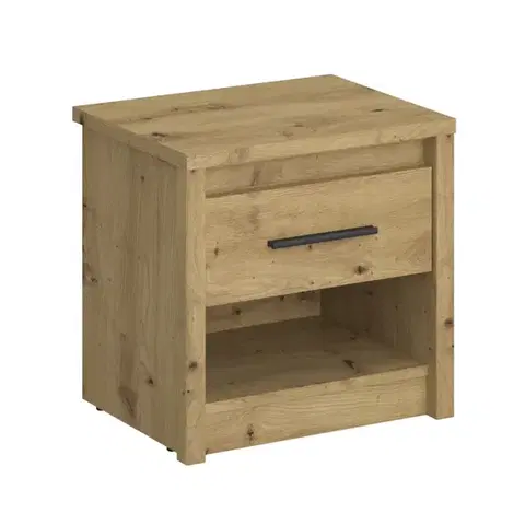 Nočné stolíky KONDELA Airon 1S nočný stolík dub artisan