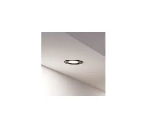 Svietidlá Eglo 902249 -LED kúpeľňové podhľadové bodové svietidlo BARRANCO 1xGU10/4,5W/230V IP44 čierna 902249