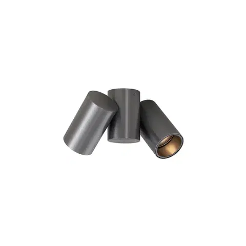 Bodove svetla Dizajnové vstavané bodové svetlo tmavosivé GU10 50 mm 2-svetlo sklopné - Michael