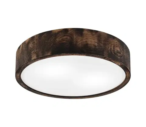 Svietidlá  Stropné svietidlo OAK SMOKY 2xE27/15W/230V, pr. 37,5 cm, dub/tmavohnedá LD-PD-6.2/SMOKY