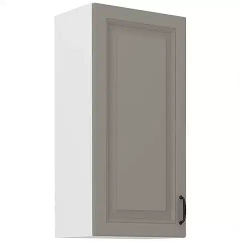 Kuchynské skrinky visiace Kuchynská skrinka Stilo claygrey/biely 45g/90 1f