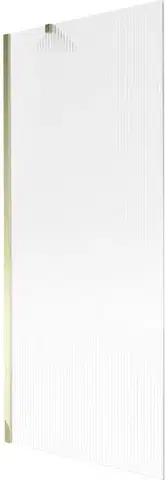 Sprchové dvere MEXEN/S - Next vaňová zástena FIX 80 x 150, prúžky, zlatá 895-080-000-00-09-50