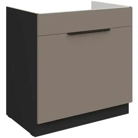 Kuchynské skrinky stojace Kuchynská skrinka Aria-Ta/Bl Anti Fingerprint 80zl 1s Bb