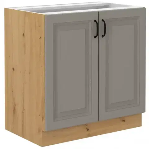 Kuchynské skrinky stojace Kuchynská skrinka Stilo claygrey/artisan 80d 2f bb