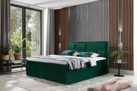Manželské postele MOREN 09 boxpringová posteľ 140x200, Kronos 19