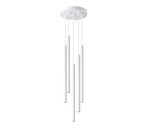 Svietidlá  SL.1175 - Luster na lanku PASTELO 5xG9/8W/230V biela SL.1175