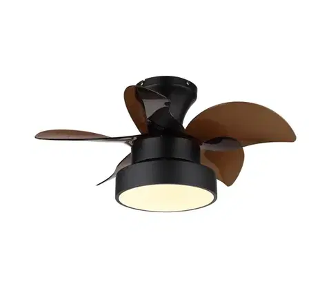Ventilátory Globo 03670-LED Stmievateľný stropný látor KARI LED/22W/230V 3000/4500/6000K hnedý+DO 03670