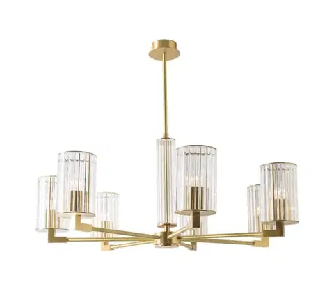 Svietidlá Zuma Line 1223 - Luster na tyči ARIA 7xE14/7W/230V zlatý 1223