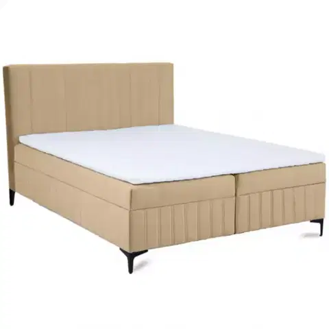 Dvojlôžkové postele Kontinentálna posteľ Sergio 140x200 Bluvel 28 s topperom