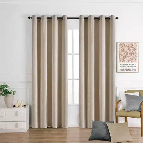 Závesy do spálne Záves na krúžkoch SOFI VET476/4/210GSM 140x250 cm  béžový