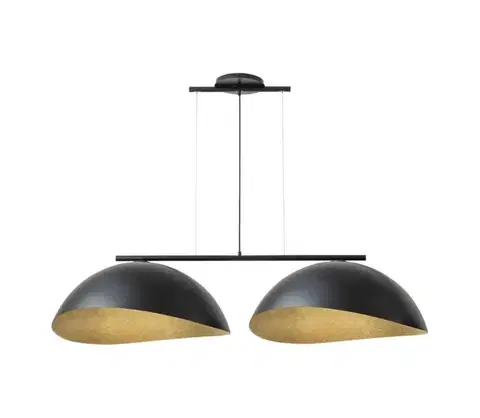 Svietidlá  Luster na lanku SOLAR 2xE27/60W/230V čierna 40578