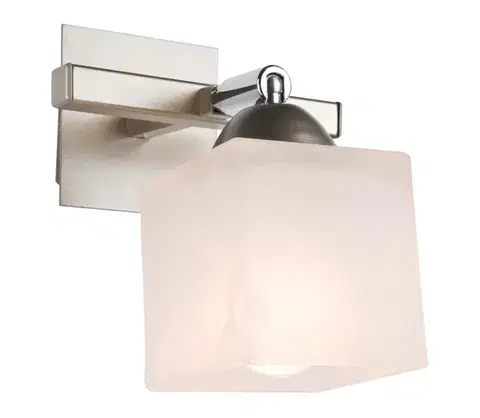 Svietidlá  Nástenné svietidlo KLARA 1xE14/40W/230V matný chróm KM-1.54 satine