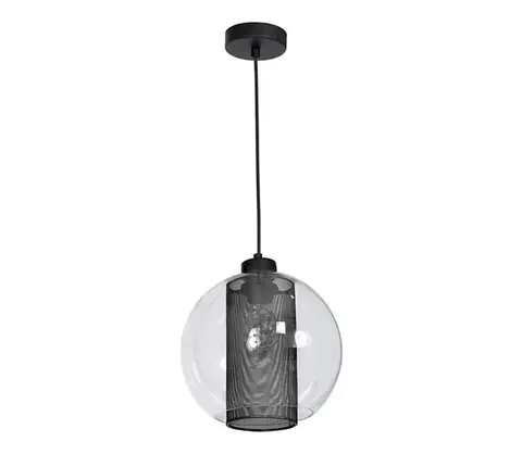 Svietidlá  Luster FUNA 1xE27/60W/230V čierna 8256