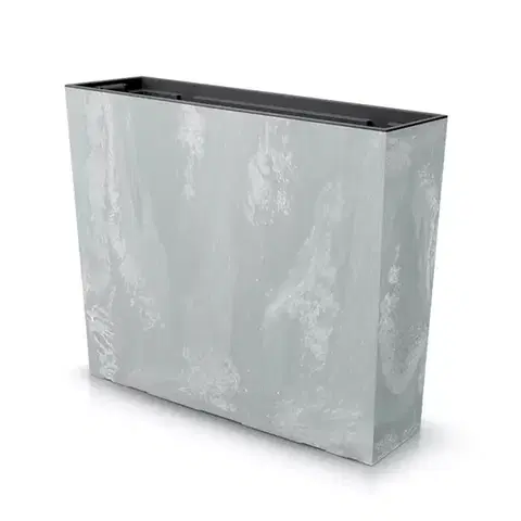 Kvetináče a truhlíky NABBI DUC600TE plastový kvetináč 60 cm sivý betón