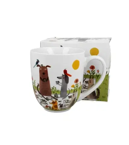 Hrnčeky, šálky, podšálky DUO - Hrnček 1000ml XXL, 18 x 13,8 x 12cm, porcelán Dog World