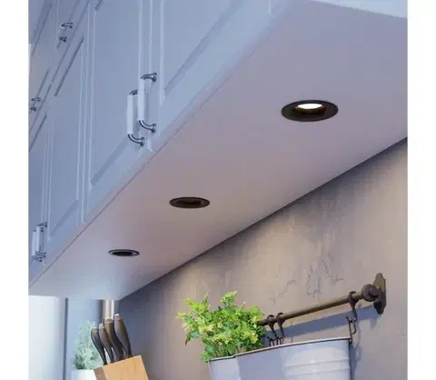 Svietidlá Eglo 902278 - sada 3× LED stmievateľných podhľadových svietidiel SALICETO LED/4,8 W/230 V, priemer 8,8 cm, čierna 902278