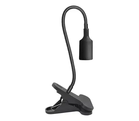 Lampy  Flexibilná stolná lampa s klipom PLANTY 1xE27/30W/230V čierna KDSN00000076