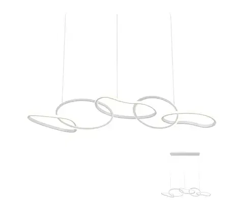 Svietidlá Redo 01-2597 - Stmievateľný LED luster na lanku BIAS LED/108,6W/230V 3000K biela 01-2597