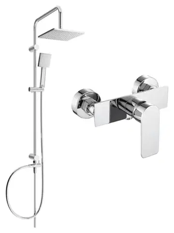 Sprchy a sprchové panely MEXEN/S - Tord sprchový stĺp vrátane sprchovej batérie Alfa, chróm 745740200-00