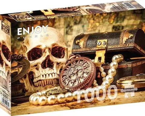 1000 dielikov Enjoy Puzzle Pirátsky kapitánsky stôl