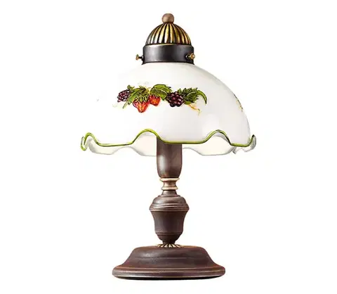 Lampy Kolarz 731.73.113 - Stolná lampa NONNA 1xE27/75W/230V vínová/jahodová 731.73.113