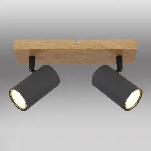 Lampy do obývačky Stropné bodové svietidlo  57911-2G grafit LS2